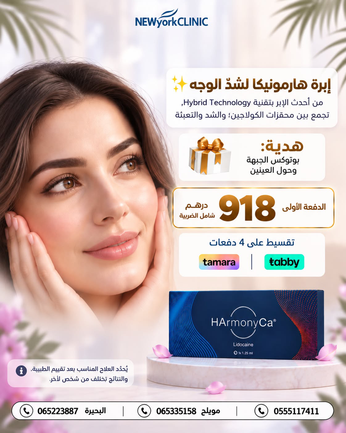 عرض هارمونيكا HArmonyCa في عيادات نيويورك بالشارقة — دفعة أولى 918 درهم